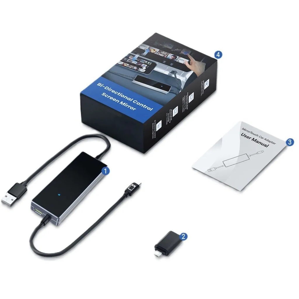 Keetec CA450 MirrorTouch – bezdrátový CarPlay & Android Auto adaptér + zrcadlení telefonu