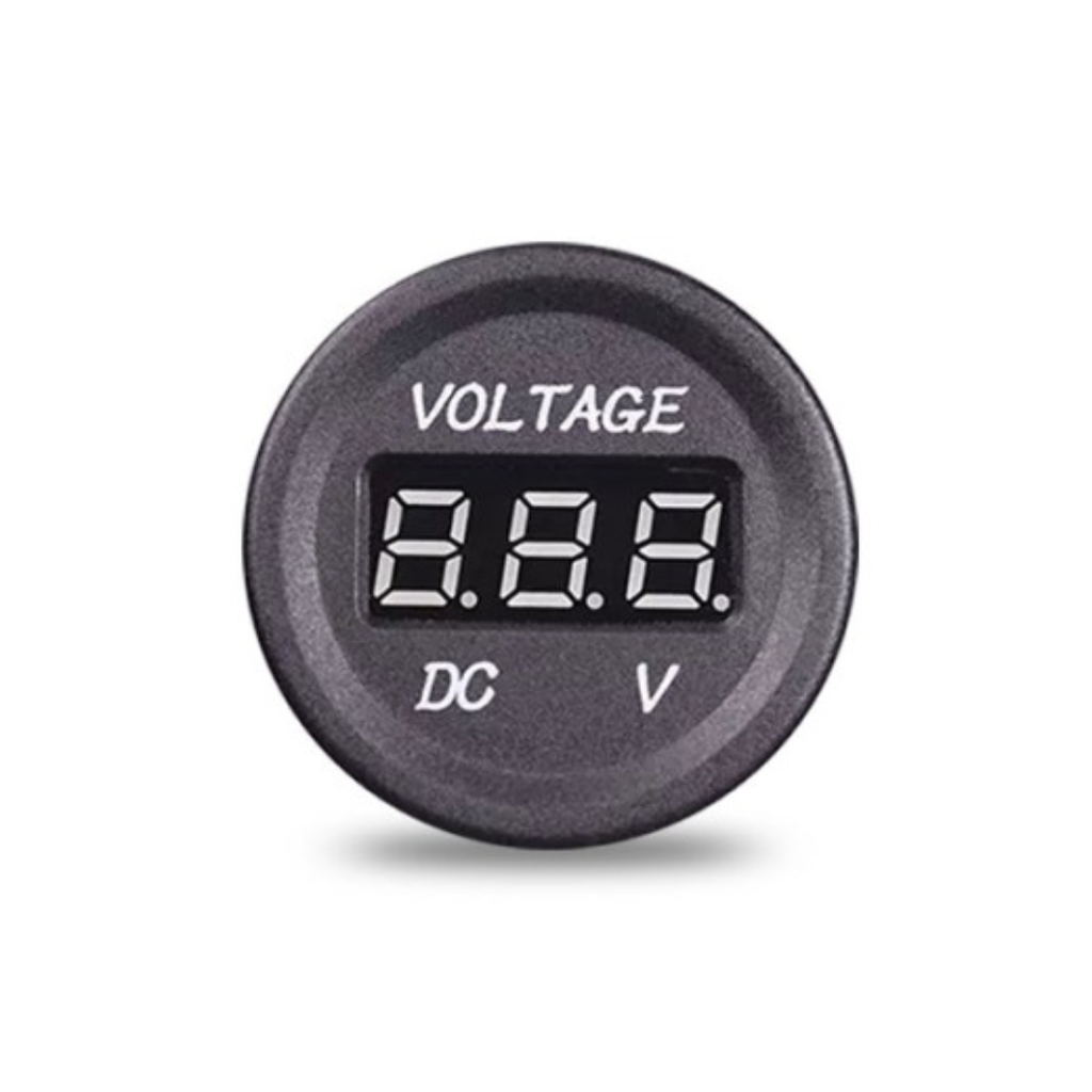 Voltmetr do panelu MY1083 – 6–30 V, červená LED indikace
