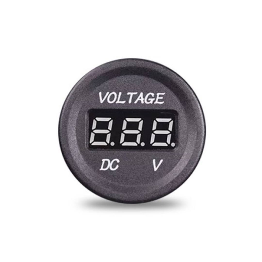 Voltmetr do panelu MY1083 – 6–30 V, červená LED indikace