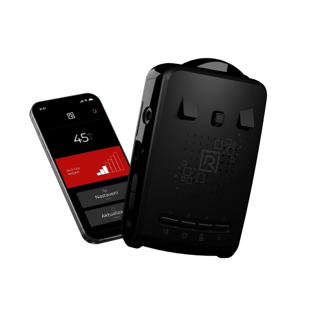 RADAGO GO! – přenosný antiradar s digitální DSP anténou, evropskou GPS databází a podporou CarPlay / Android Auto