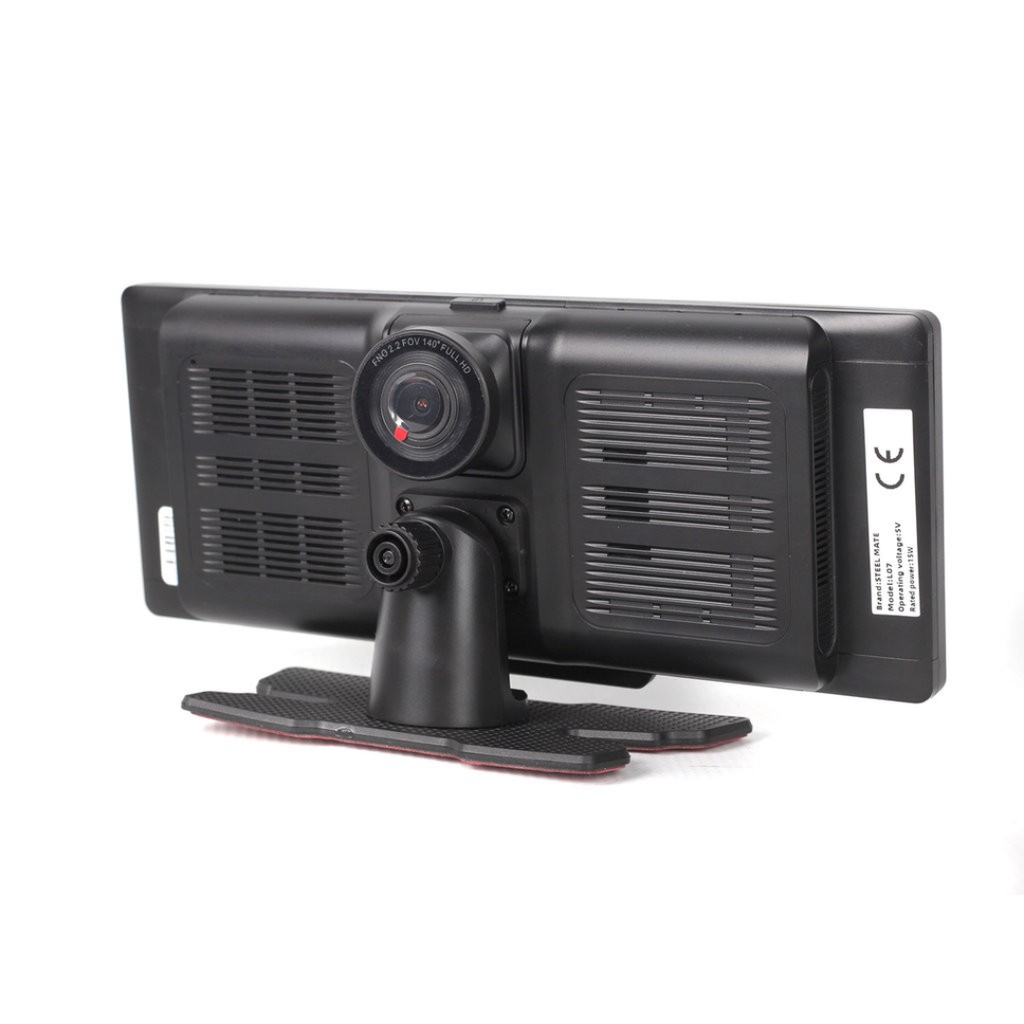 Steelmate L07 – 10” dotykový monitor s CarPlay, Android Auto, 2K + FHD DVR a zrcadlením telefonu