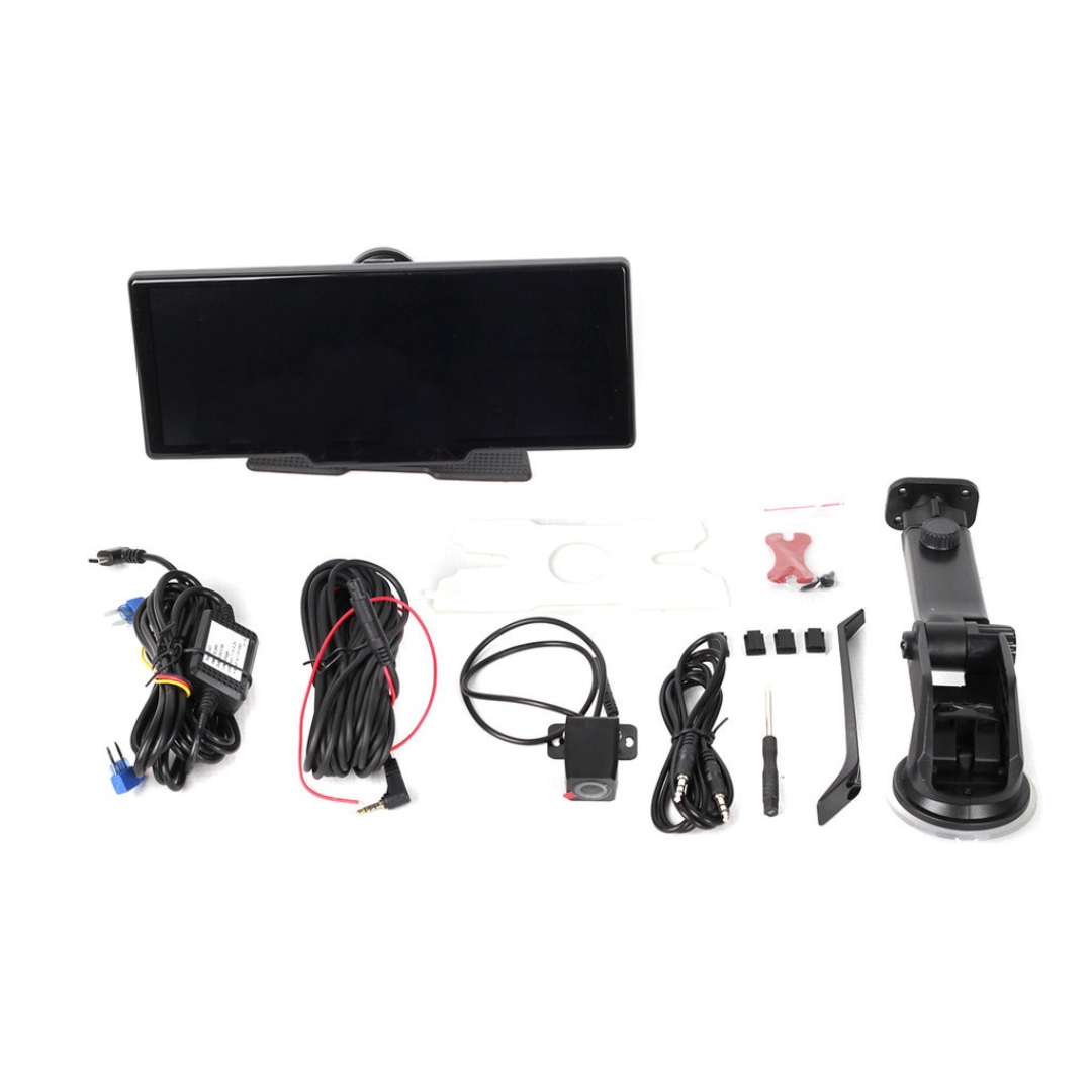 Steelmate L07 – 10” dotykový monitor s CarPlay, Android Auto, 2K + FHD DVR a zrcadlením telefonu